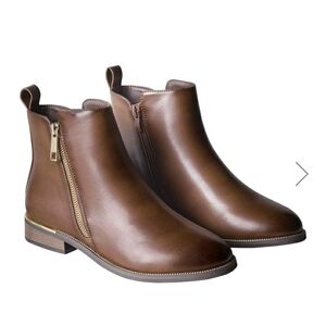 Studio 1886 Women Brown Leather Boots 10